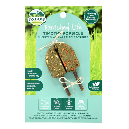 Oxbow Animal Health Enriched Life Timothy Popsicle Small Animal Chew 1ea/One Size - Petsplace.store