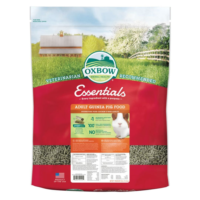 Oxbow Animal Health Essentials Adult Guinea Pig Food 1ea/25 lb - Petsplace.store