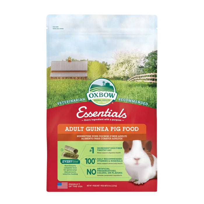 Oxbow Animal Health Essentials Adult Guinea Pig Food 1ea/5 lb - Petsplace.store