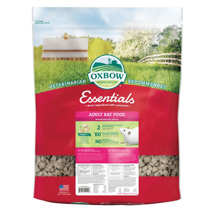 Oxbow Animal Health Essentials Adult Rat Food 1ea/20 lb - Petsplace.store