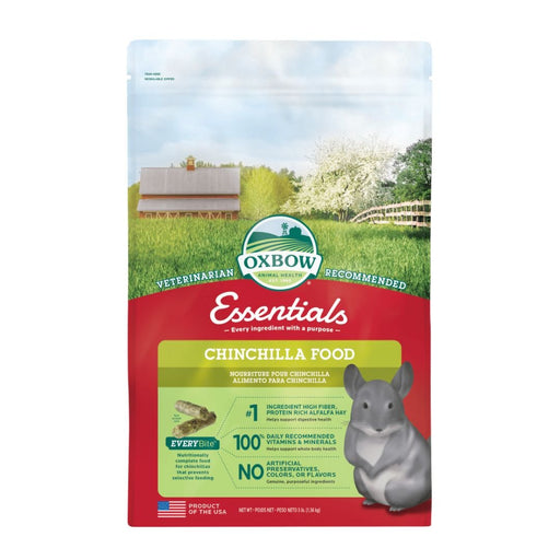 Oxbow Animal Health Essentials Chinchilla Food 1ea/3 lb - Petsplace.store