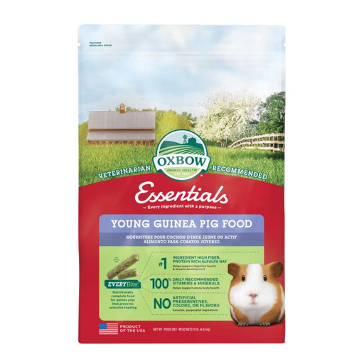 Oxbow Animal Health Essentials Young Guinea Pig Food 1ea/10 lb - Petsplace.store