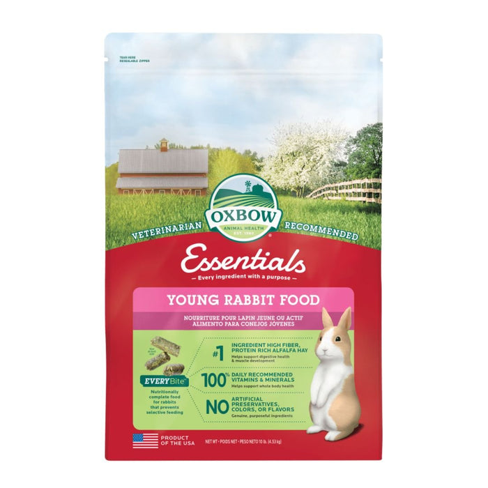 Oxbow Animal Health Essentials Young Rabbit Food 1ea/10 lb - Petsplace.store