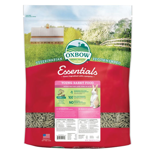 Oxbow Animal Health Essentials Young Rabbit Food 1ea/25 lb - Petsplace.store