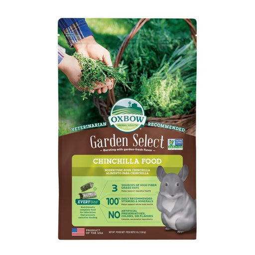 Oxbow Animal Health Garden Select Chinchilla Food 1ea/3 lb - Petsplace.store