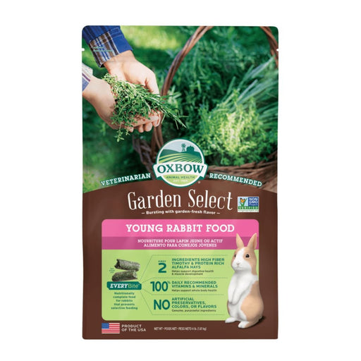 Oxbow Animal Health Garden Select Young Rabbit Food 1ea/4 lb - Petsplace.store