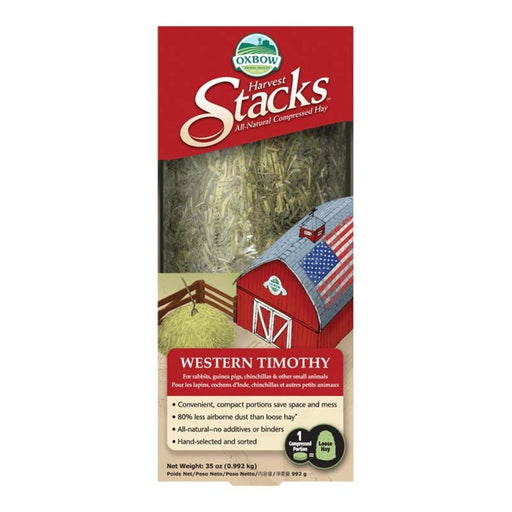 Oxbow Animal Health Harvest Stacks Western Timothy Hay Small Animal Treat 1ea/35 oz - Petsplace.store