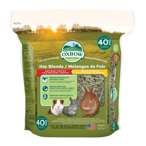 Oxbow Animal Health Hay Blends Western Timothy & Orchard Grass Hay Blends 1ea/40 oz - Petsplace.store