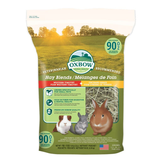 Oxbow Animal Health Hay Blends Western Timothy & Orchard Grass Hay Blends 1ea/90 oz - Petsplace.store