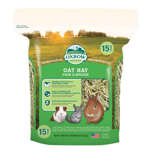 Oxbow Animal Health Oat Hay Small Animal Treat 1ea/15 oz - Petsplace.store