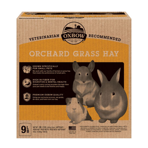 Oxbow Animal Health Orchard Grass Hay 1ea/9 lb - Petsplace.store