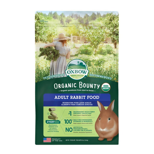 Oxbow Animal Health Organic Bounty Adult Rabbit Food 1ea/3 lb - Petsplace.store