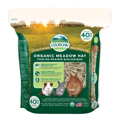 Oxbow Animal Health Organic Meadow Hay Small Animal Treat 1ea/40 oz - Petsplace.store