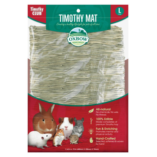 Oxbow Animal Health Timothy CLUB Timothy Hay Small Animal Mat 1ea/LG - Petsplace.store