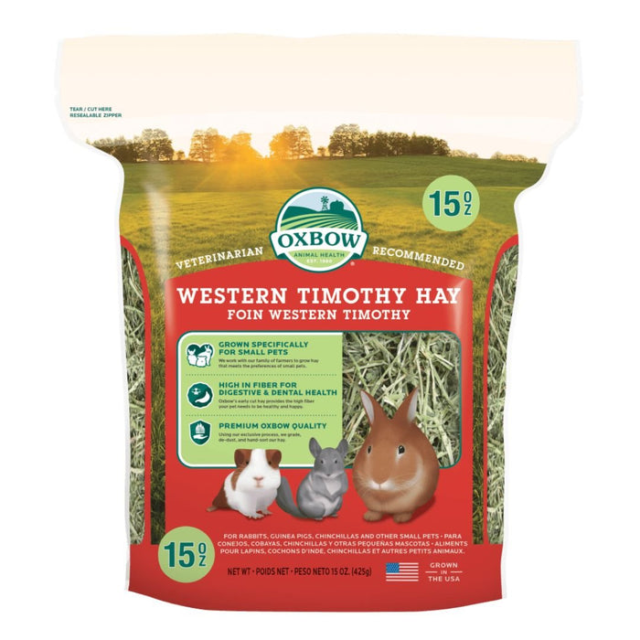 Oxbow Animal Health Western Timothy Hay 1ea/15 oz - Petsplace.store