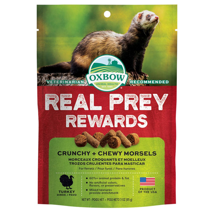 Oxbow Small Animal Real Prey Rewards Treat Turkey 3oz. - Petsplace.store