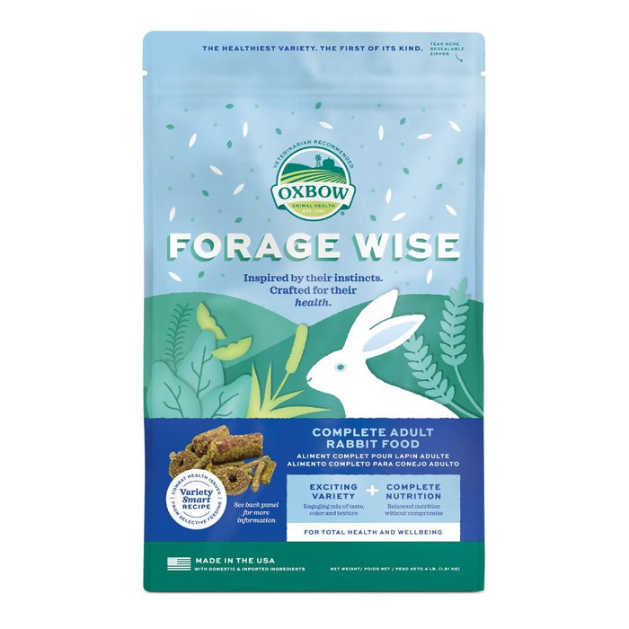 Oxbow Small Forage Wise Adult Rabbit 4Lb - Petsplace.store