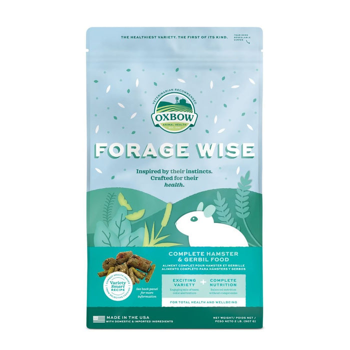 Oxbow Small Forage Wise Hamster & Gerbil 2Lb - Petsplace.store