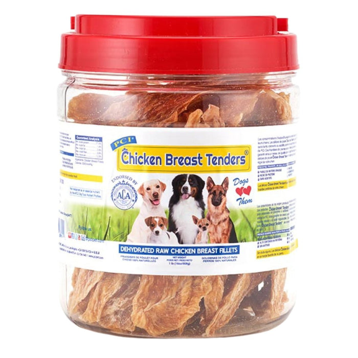 Pci Chicken Tender 1Lb Jar 100% Chicken Breast - Petsplace.store