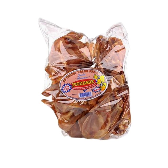 Pci Pig earz Xl Natural Usa Pig ears 100Ct Bulk Pack - Petsplace.store