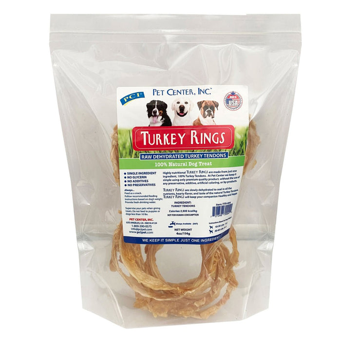 Pci Turkey Rings 4oz. Resealable Bag - Petsplace.store