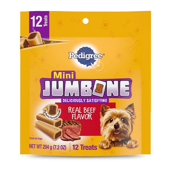 Pedigree Jumbone Dog Treat Mini Beef 1ea/35 ct - Petsplace.store