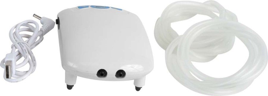 Penn - Plax Air Charger Aquarium Air Pump 2 Outlets White 1ea - Petsplace.store