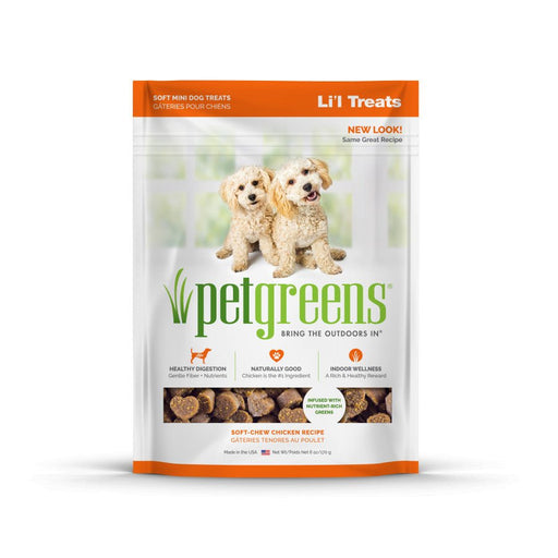 Pet Greens Li'l Treats Soft Mini Dog Treats Chicken 1ea/6 oz - Petsplace.store