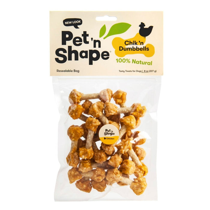 Pet 'N Shape Chik 'n Dumbbells Dog Treat 1ea/8 oz - Petsplace.store