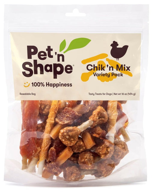 Pet 'N Shape Chik 'n Mix Dog Treats Variety Pack 1ea/16 oz - Petsplace.store