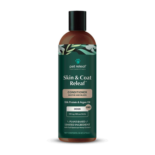 Pet Releaf Skin & Coat Dog 16oz. Soothe & Silken Conditioner Cbd 100Mg - Petsplace.store