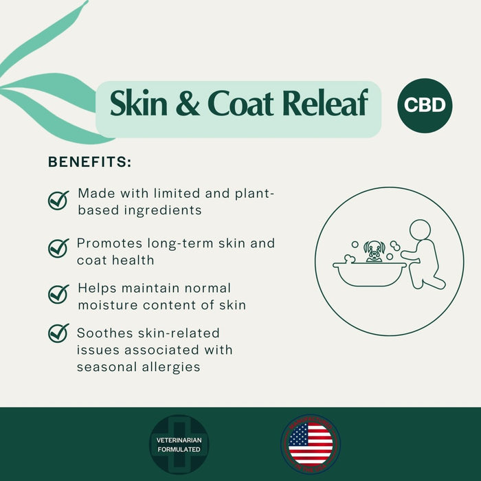 Pet Releaf Skin & Coat Dog 16oz. Soothe & Silken Conditioner Cbd 100Mg - Petsplace.store