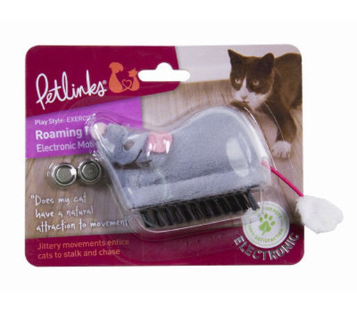 Petlinks Roaming Runner Mouse Electronic Motion Cat Toy Grey 1ea/One Size - Petsplace.store