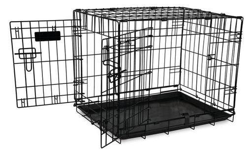 Petmate 2 Door Training Retreat Dog Kennel Black 1ea/24 in - Petsplace.store