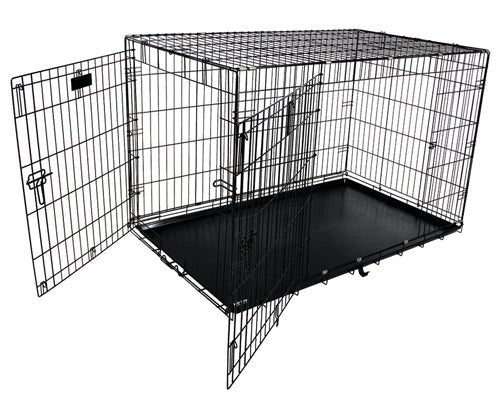 Petmate 2 Door Training Retreat Dog Kennel Black 1ea/48 in - Petsplace.store