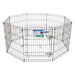 Petmate Exercise Pen with Door Black 1ea/30 in - Petsplace.store