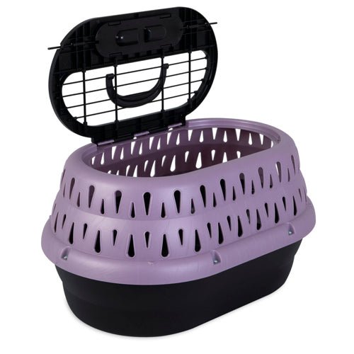 Petmate Top Load Cat Kennel Purple Grape 1ea/19 in - Petsplace.store