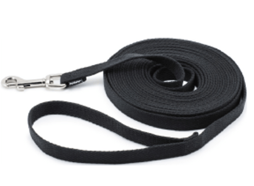 PetSafe Cotton Training Leash Black 1ea/5/8 In X 15 ft - Petsplace.store