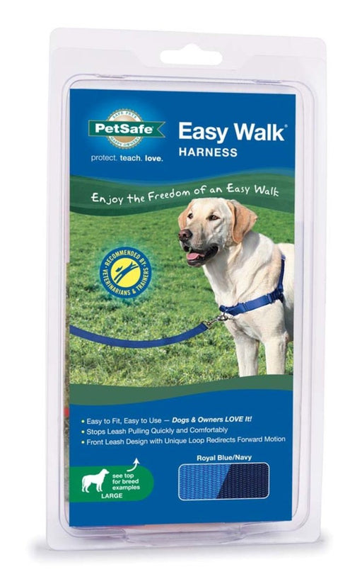 PetSafe Easy Walk Dog Harness Royal Blue/Navy 1ea/LG - Petsplace.store