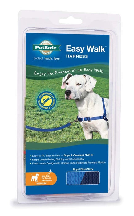 PetSafe Easy Walk Dog Harness Royal Blue/Navy 1ea/MD - Petsplace.store