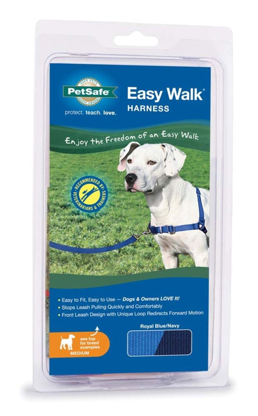 PetSafe Easy Walk Dog Harness Royal Blue/Navy 1ea/MD - Petsplace.store