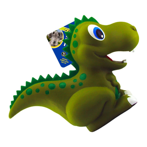 Petsport USA NaturFlex Dinosaur Latex Dog Toy TRex, 1ea/12 in, Jumbo - Petsplace.store