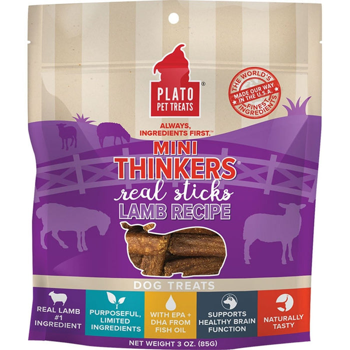 Plato Dog Mini Thinkers Lamb 3oz. - Petsplace.store