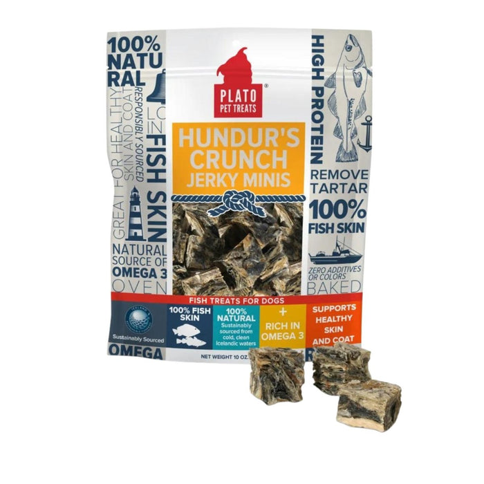 Plato Hundurs Crunch Jerky Mini 3.5oz. - Petsplace.store