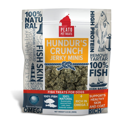 Plato Hundurs Crunch Jerky Mini 3.5oz. - Petsplace.store