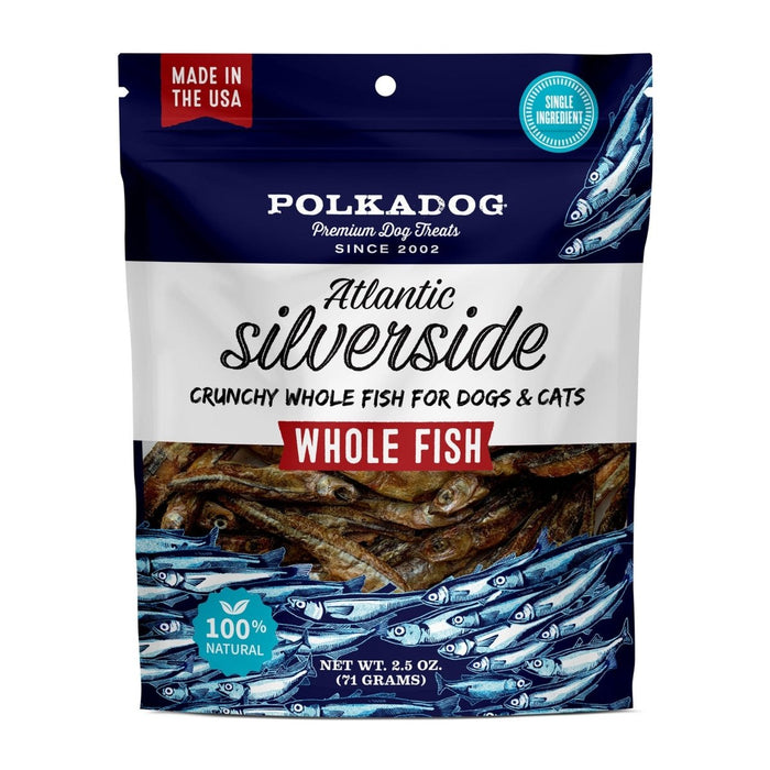 Polka Dog Atlantic Silverside Fish Treats - Petsplace.store