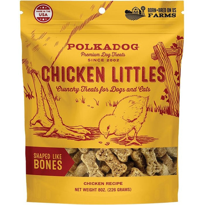 Polka Dog Bakery Dog Chicken Little Bones 8oz. - Petsplace.store