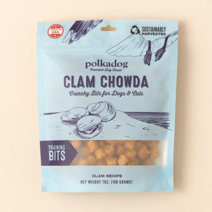 Polka Dog Bakery Dog Clam Chowda Bits 7Oz Pouch - Petsplace.store