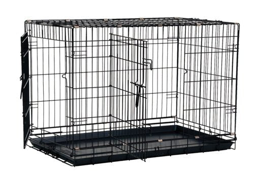 Precision Pet Products 2 Door Great Crate for Dog Black 1ea/48 in - Petsplace.store