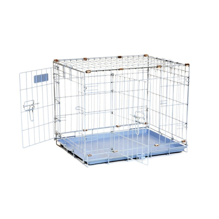 Precision Pet Products ProValu Dog Crate 2000 2 Door Blue 1ea/24 in - Petsplace.store